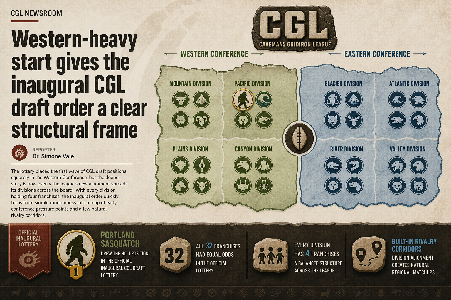 CGL draft lottery feature illustration for Dr. Simone Vale's story